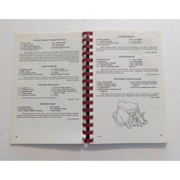 Cooking with Joy Cookbook 1993 Collin Creek Community Church Spiral PB - Picture 5 of 9